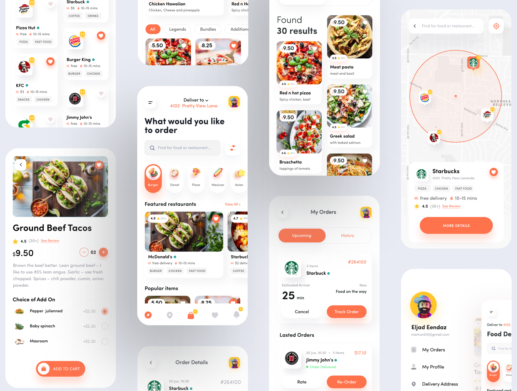 Food Delivery UI Kit Screenshot 2