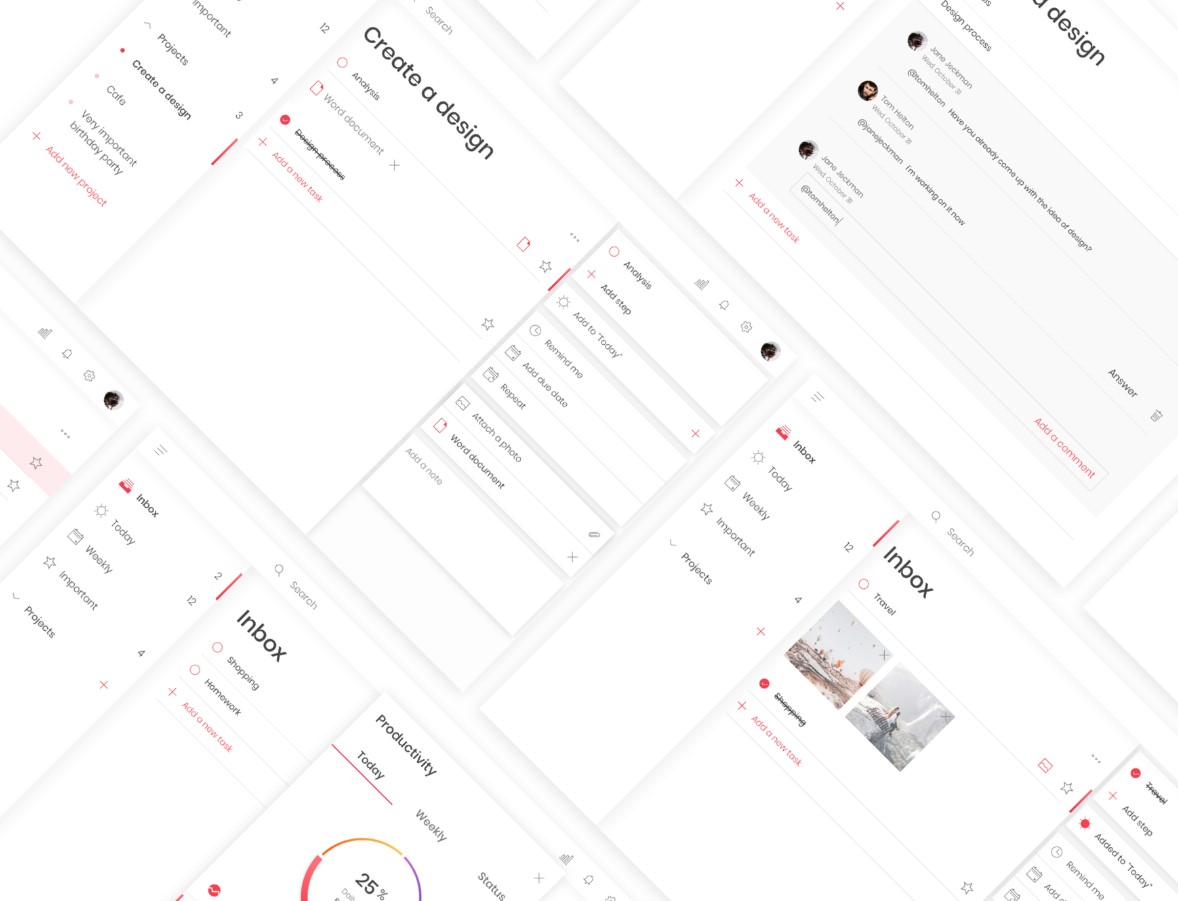 Task Manager App UI Kit Screenshot 1
