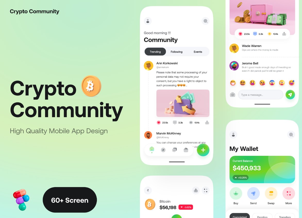 Crypto Community App UI Kit