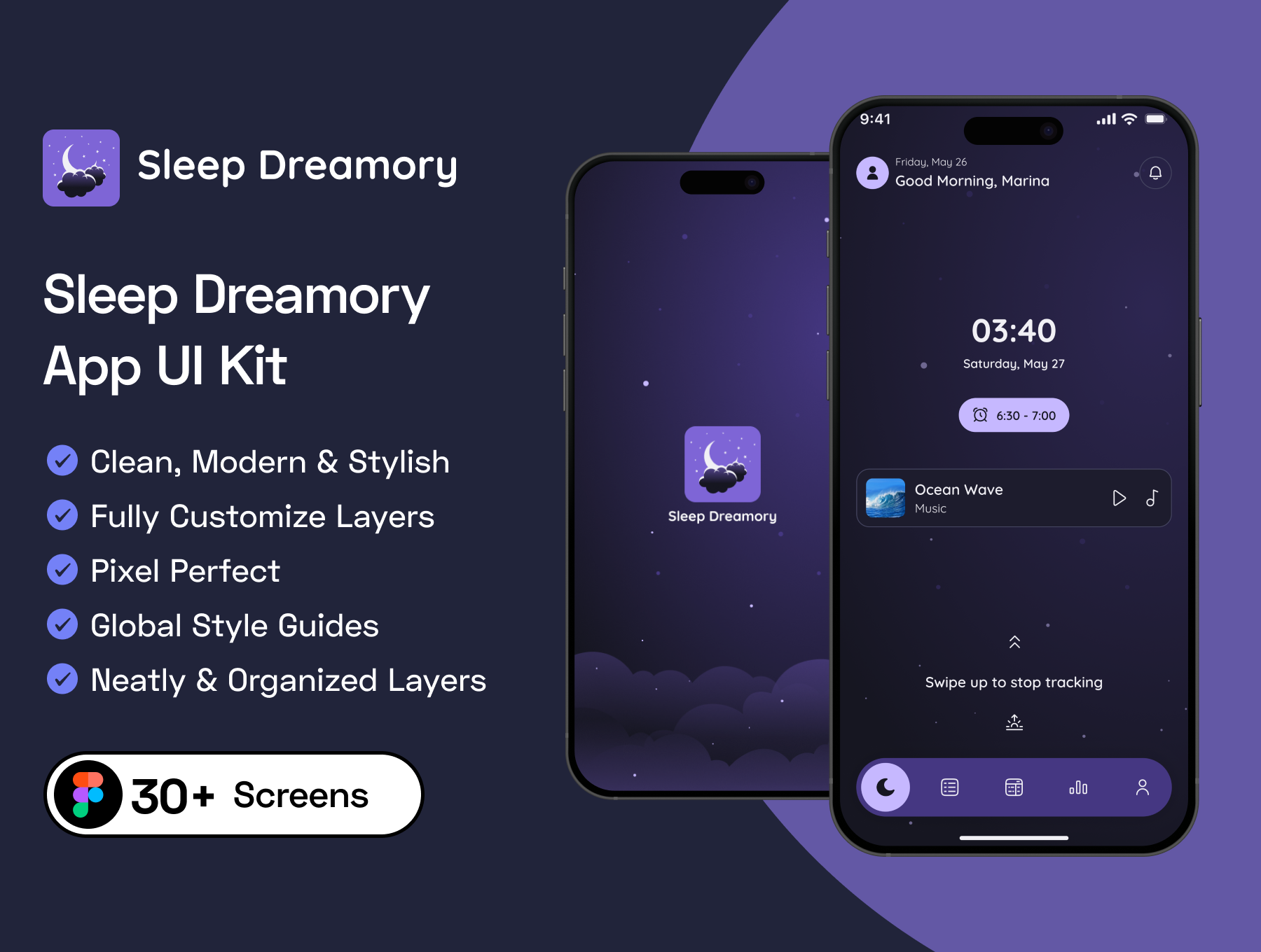 Sleep Dreamory App UI Kit