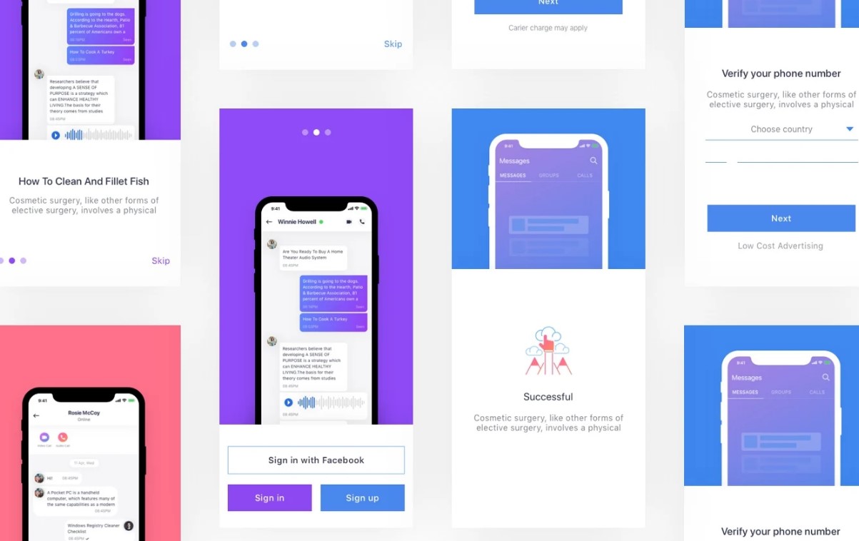Message App iOS UI Kit
