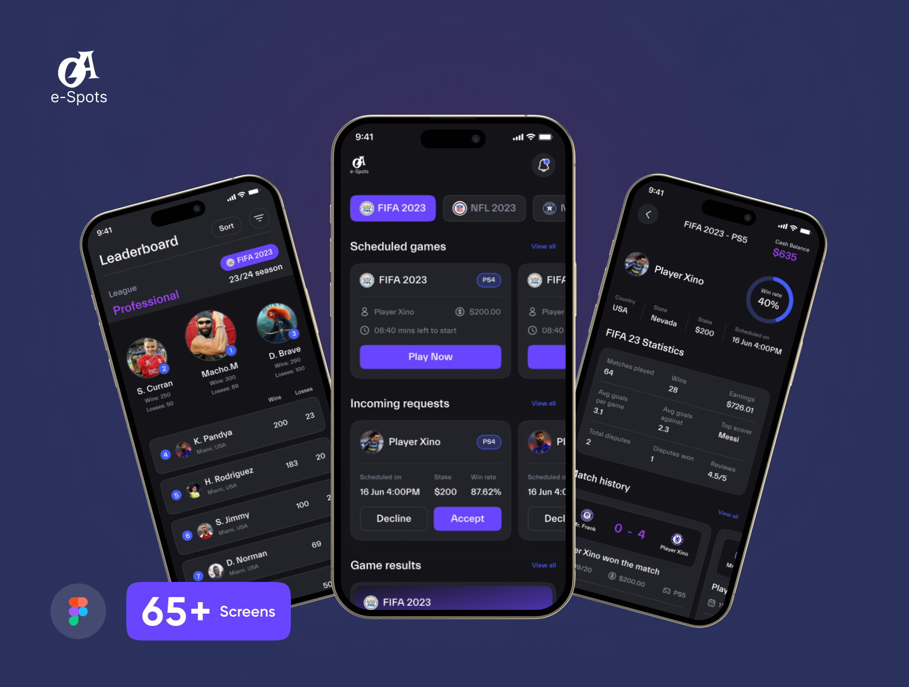 E-Sports App UI Kit Screenshot 1