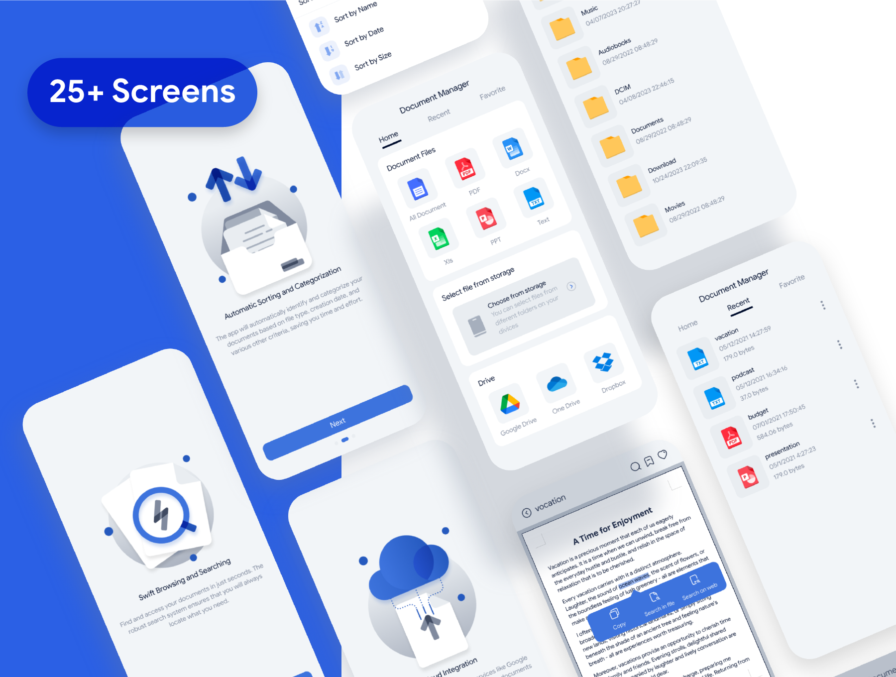 Document Manager UI Kit Screenshot 1
