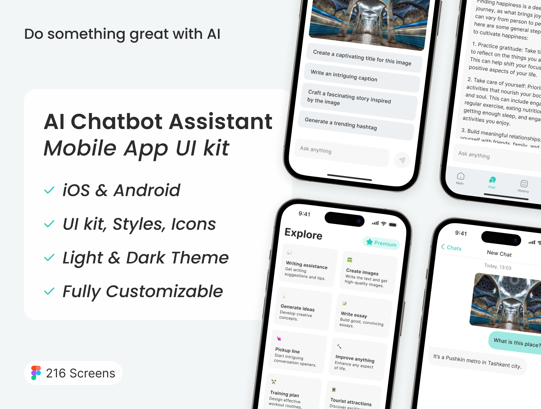 AI Chatbot Assistant UI Kit