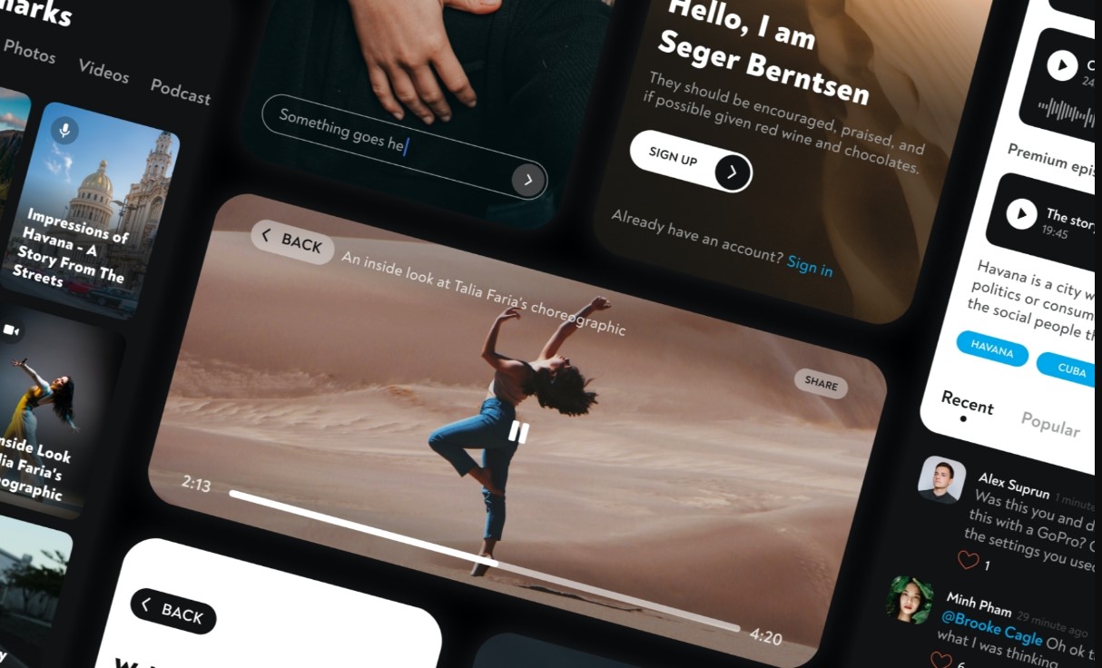 Minimal Personal Blog UI Kit Screenshot 1