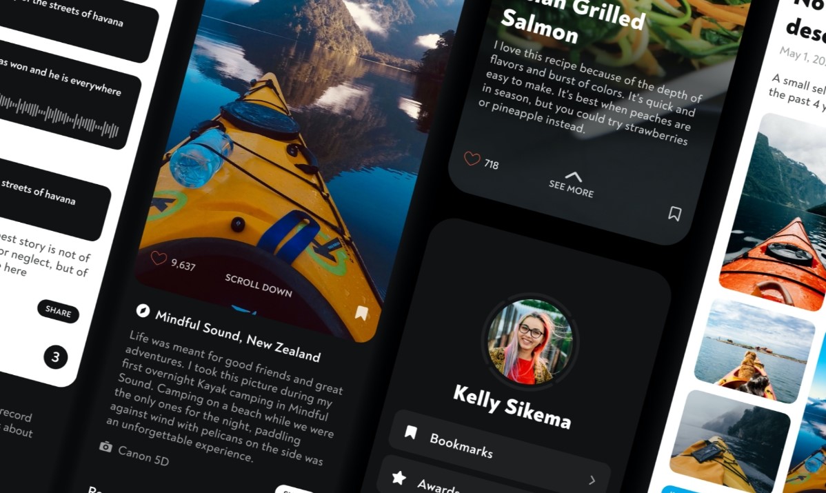 Minimal Personal Blog UI Kit Screenshot 2