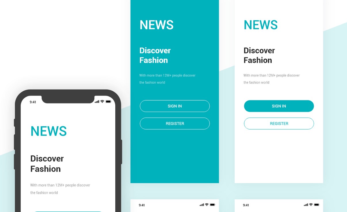 Fashion News App UI Kit Screenshot 2