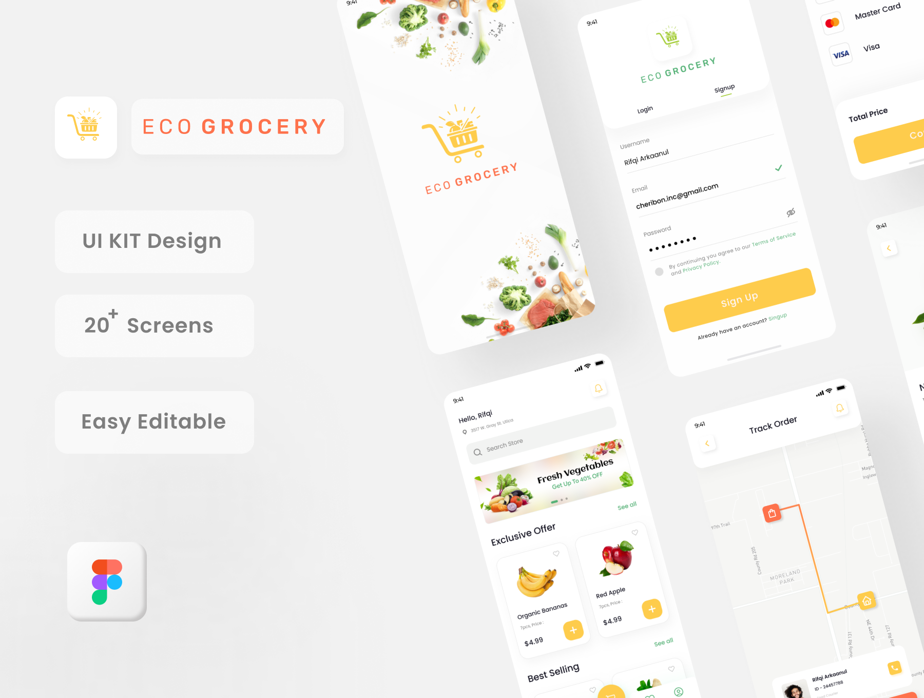 Eco Grocery App UI Kit