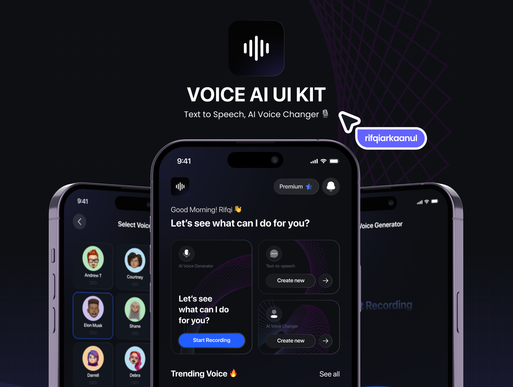 Voice AI UI Kit Screenshot 1