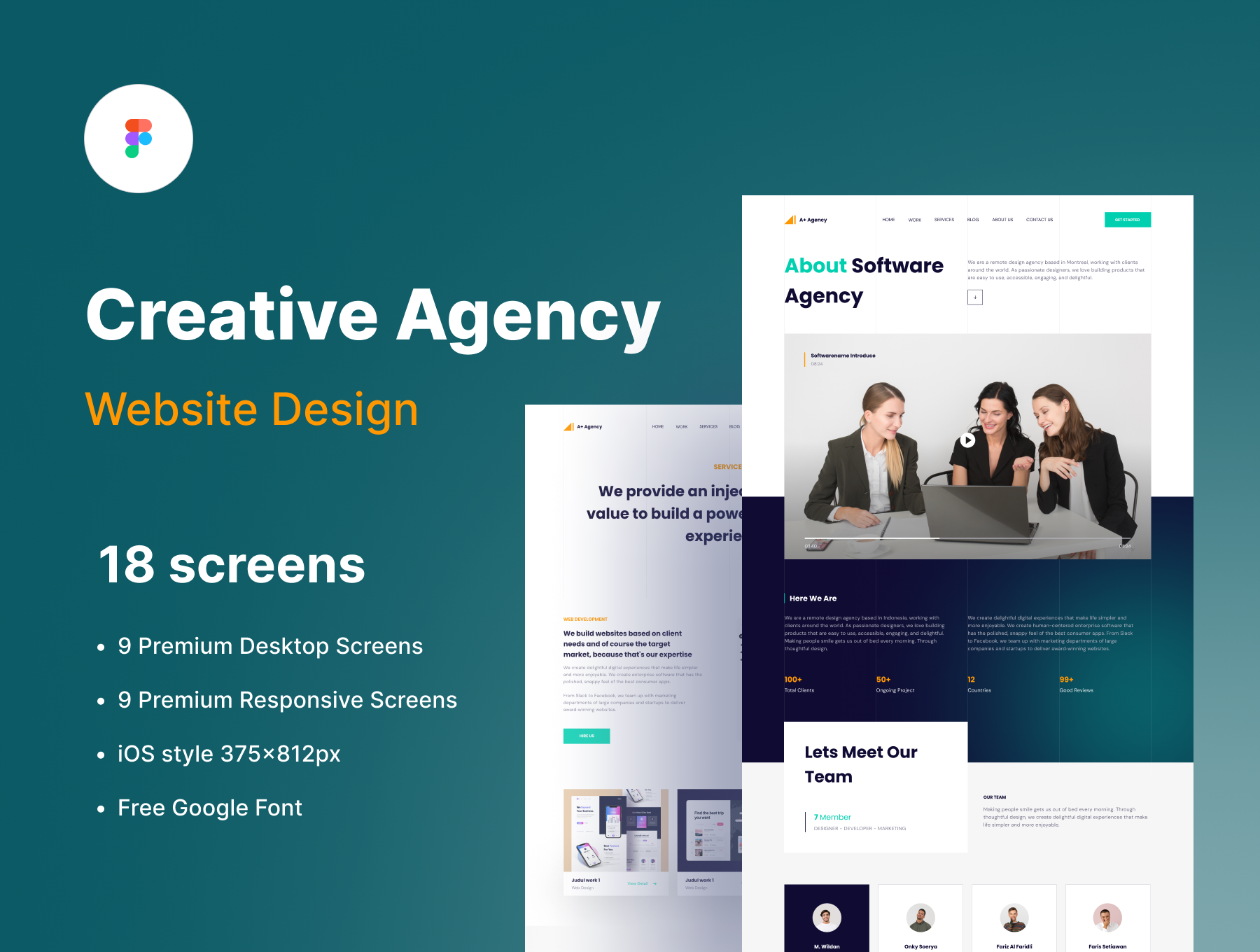 Creative Agency Website Design UI Kit