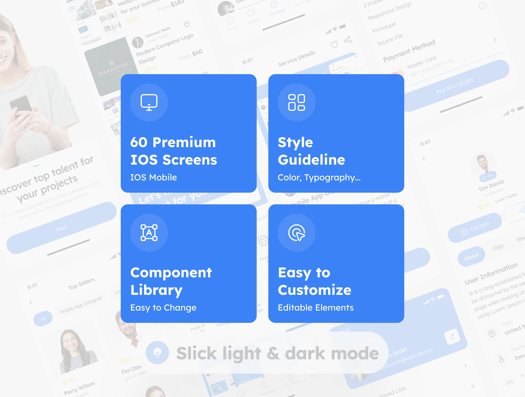 Freelancer Service App UI Kit Screenshot 1