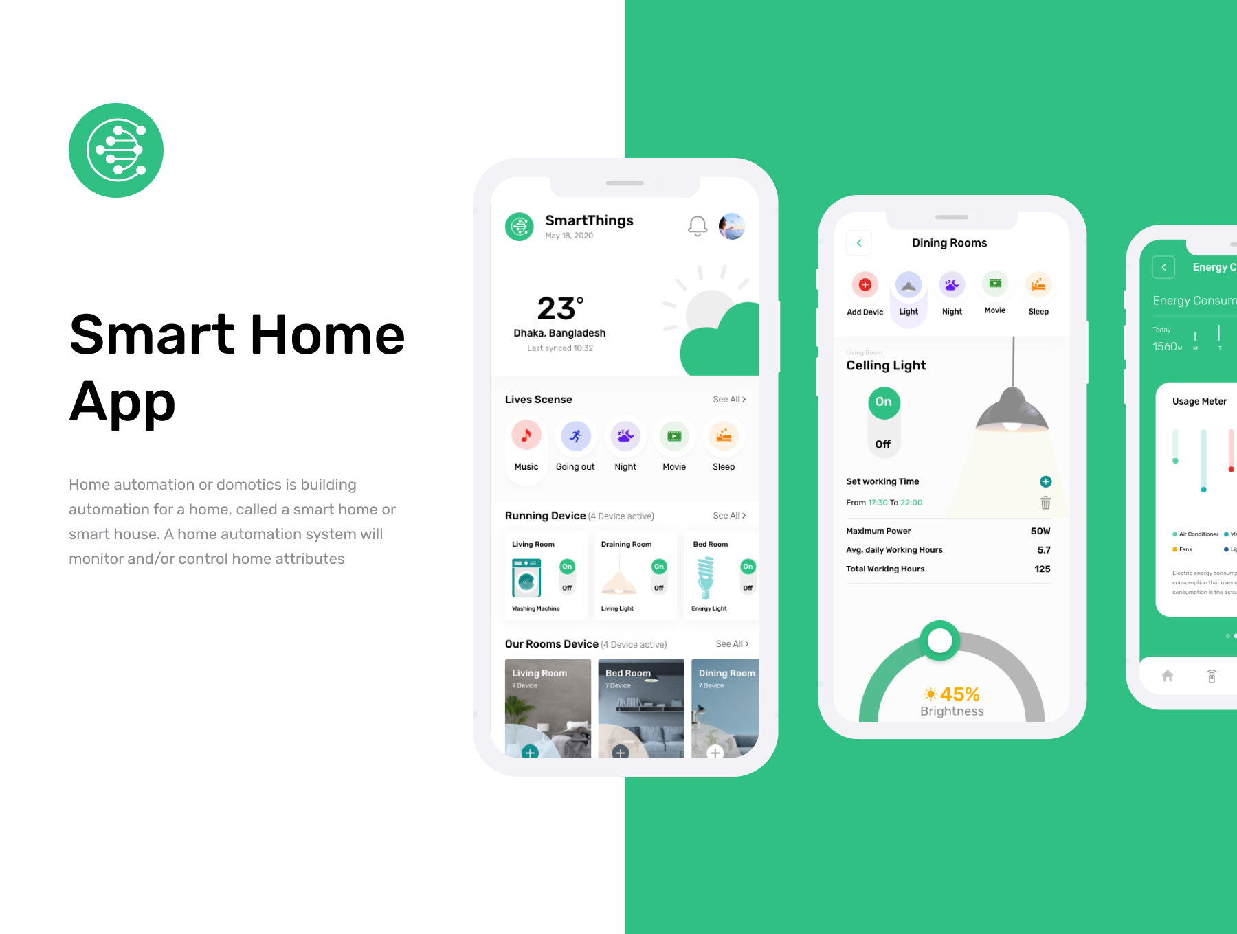Smart Home App UI Kit Screenshot 2