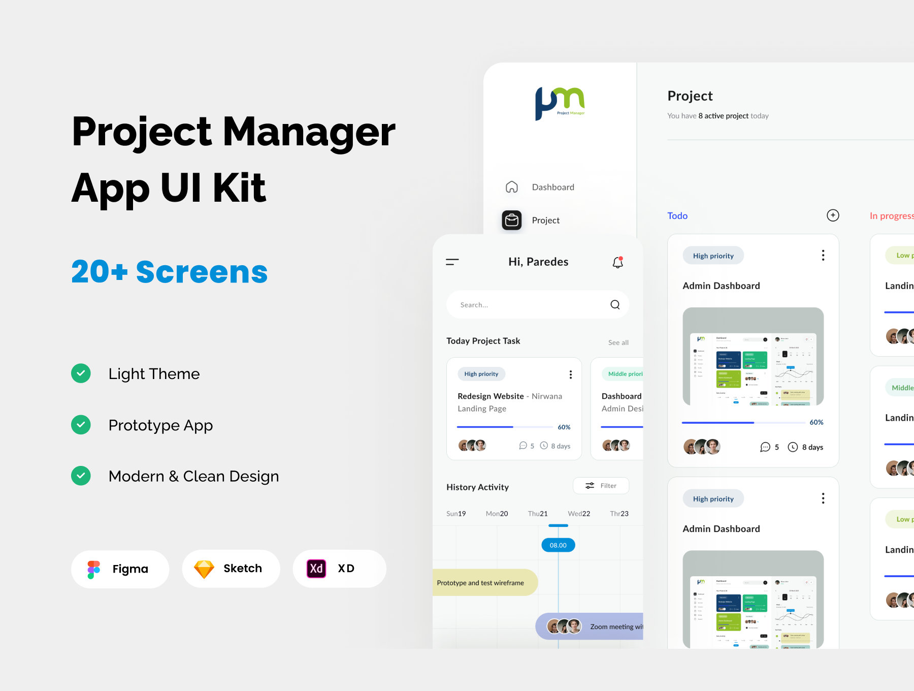 Project Management Dashboard UI Kit