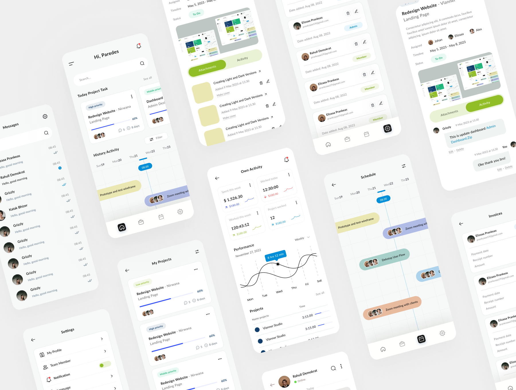 Project Management Dashboard UI Kit Screenshot 2