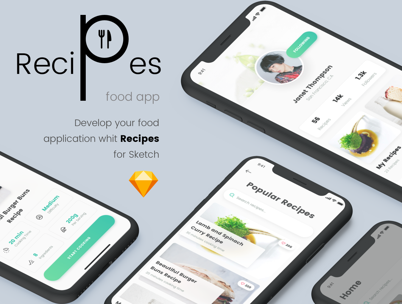 Recipes Food App UI Kit