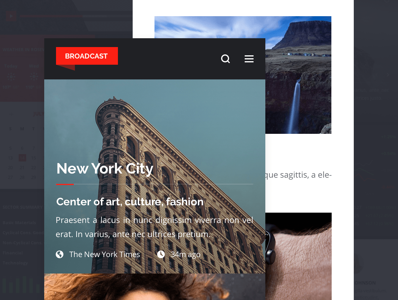 Broadcast Mobile UI Kit