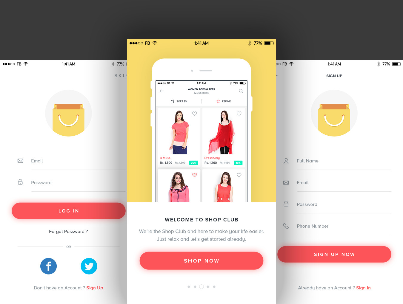 Ecommerce Mobile UI Kit