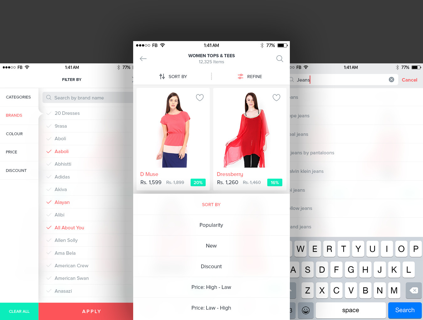 Ecommerce Mobile UI Kit Screenshot 1