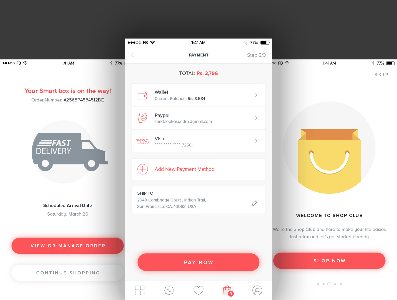Ecommerce Mobile UI Kit Screenshot 2