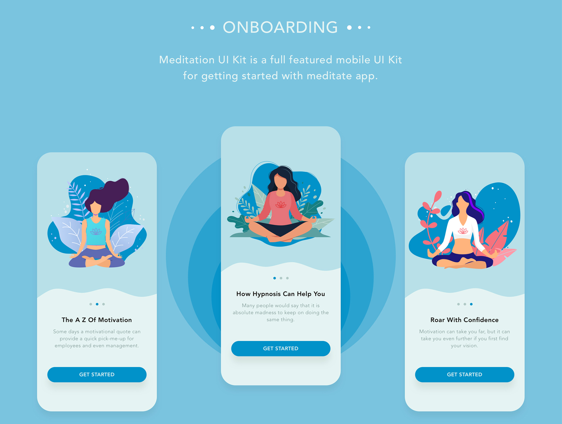 Meditation App UI Screenshot 2